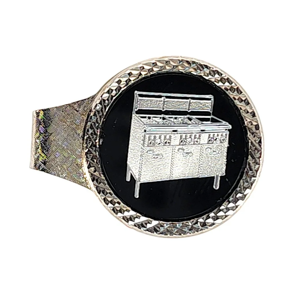 Vintage Stove Salesman Silver and Black one Money Clip